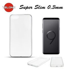 Telone Ultra Slim 0.3mm Back Case Samsung G965F Galaxy S9 Plus super plāns telefona apvalks Caurspīdīgs cena un informācija | Telefonu vāciņi, maciņi | 220.lv