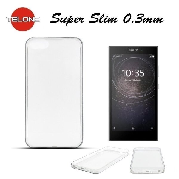 Telone Ultra Slim 0.3mm Back Case Sony Xperia L2 super plāns telefona apvalks Caurspīdīgs
