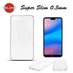 Telone Ultra Slim 0.3mm Back Case Huawei P20 супер тонкий чехол Прозрачный цена и информация | Чехлы для телефонов | 220.lv