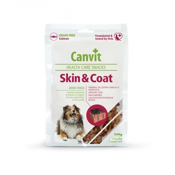 Canvit Delikatese Skin&Coat, 200 G cena un informācija | Sausā barība suņiem | 220.lv