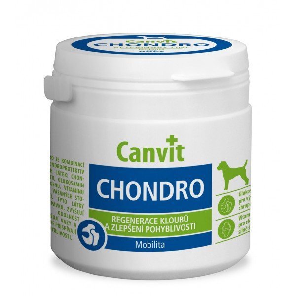 Vitamīni suņiem CANVIT CHONDRO N100, 100 g cena un informācija | Vitamīni, uztura bagātinātāji, pretparazītu līdzekļi suņiem | 220.lv