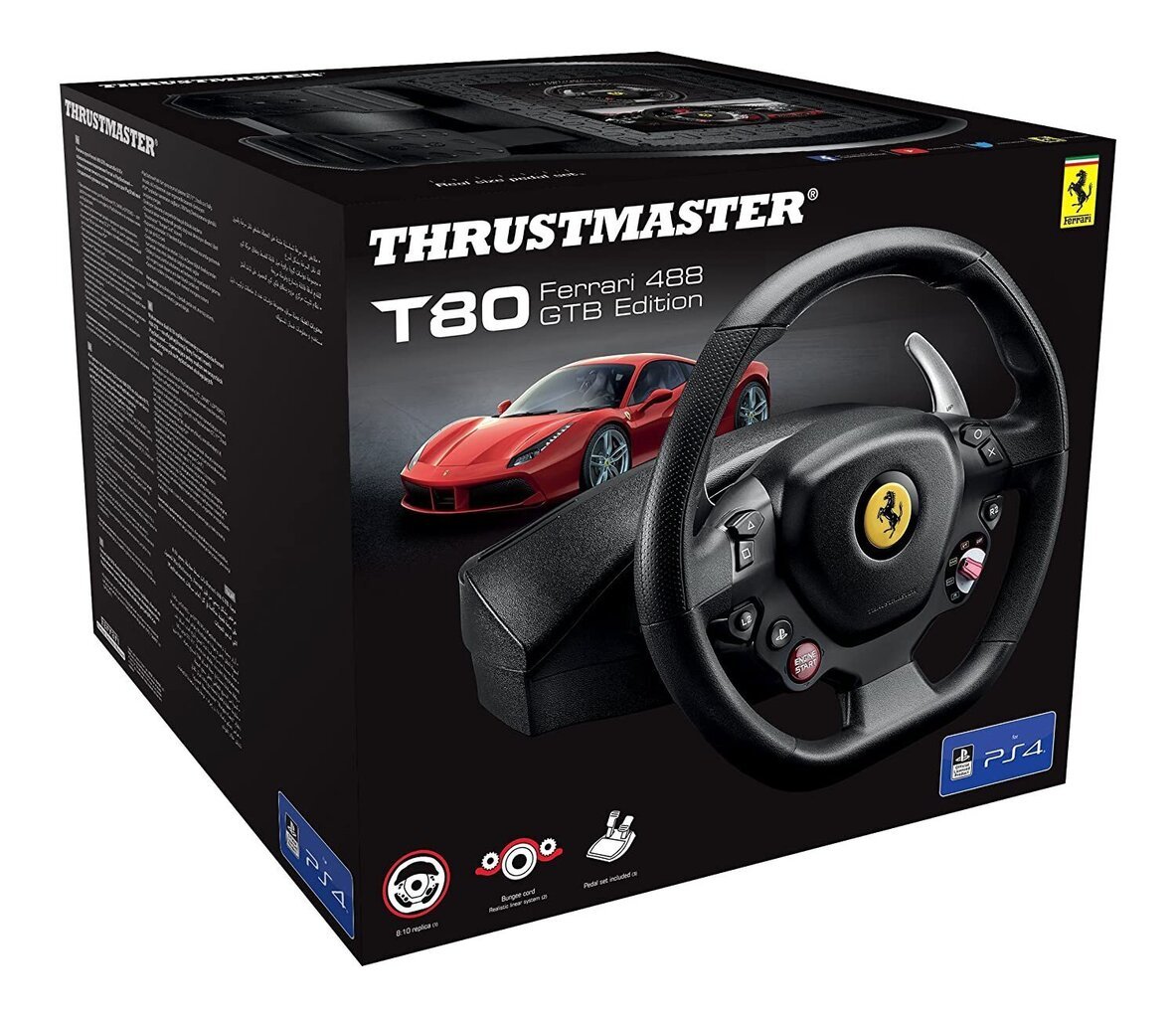 Игровые рули Thrustmaster T80 Ferrari 488 GTB цена | 220.lv