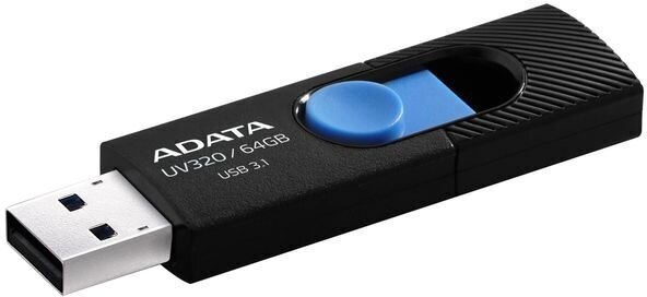 Adata AUV320-64G-RBKBL cena un informācija | USB Atmiņas kartes | 220.lv