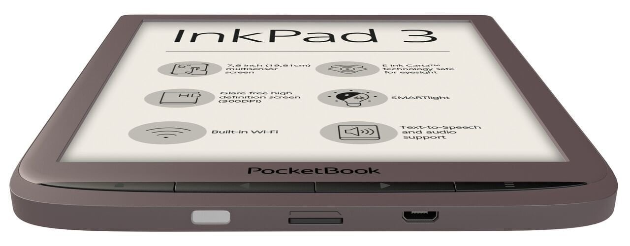 PocketBook InkPad 3 PB 740, brūns цена и информация | E-grāmatu lasītāji | 220.lv
