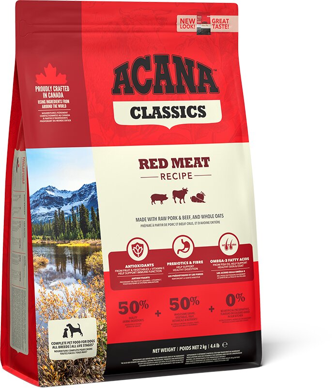 Acana Classics Red Meat visu šķirņu suņiem, 2 kg cena un informācija | Sausā barība suņiem | 220.lv