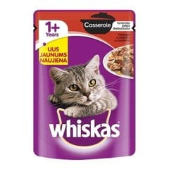 Visavertis ėdalas suaugusioms katėms „Whiskas“ casserole su jautiena 85 g cena un informācija | Konservi kaķiem | 220.lv
