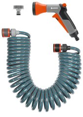 Комплект спиральный шланг Gardena 10 м цена и информация | Оборудование для полива | 220.lv
