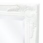 vidaXL baroka stila sienas spogulis, 100x50 cm, balts cena un informācija | Spoguļi | 220.lv