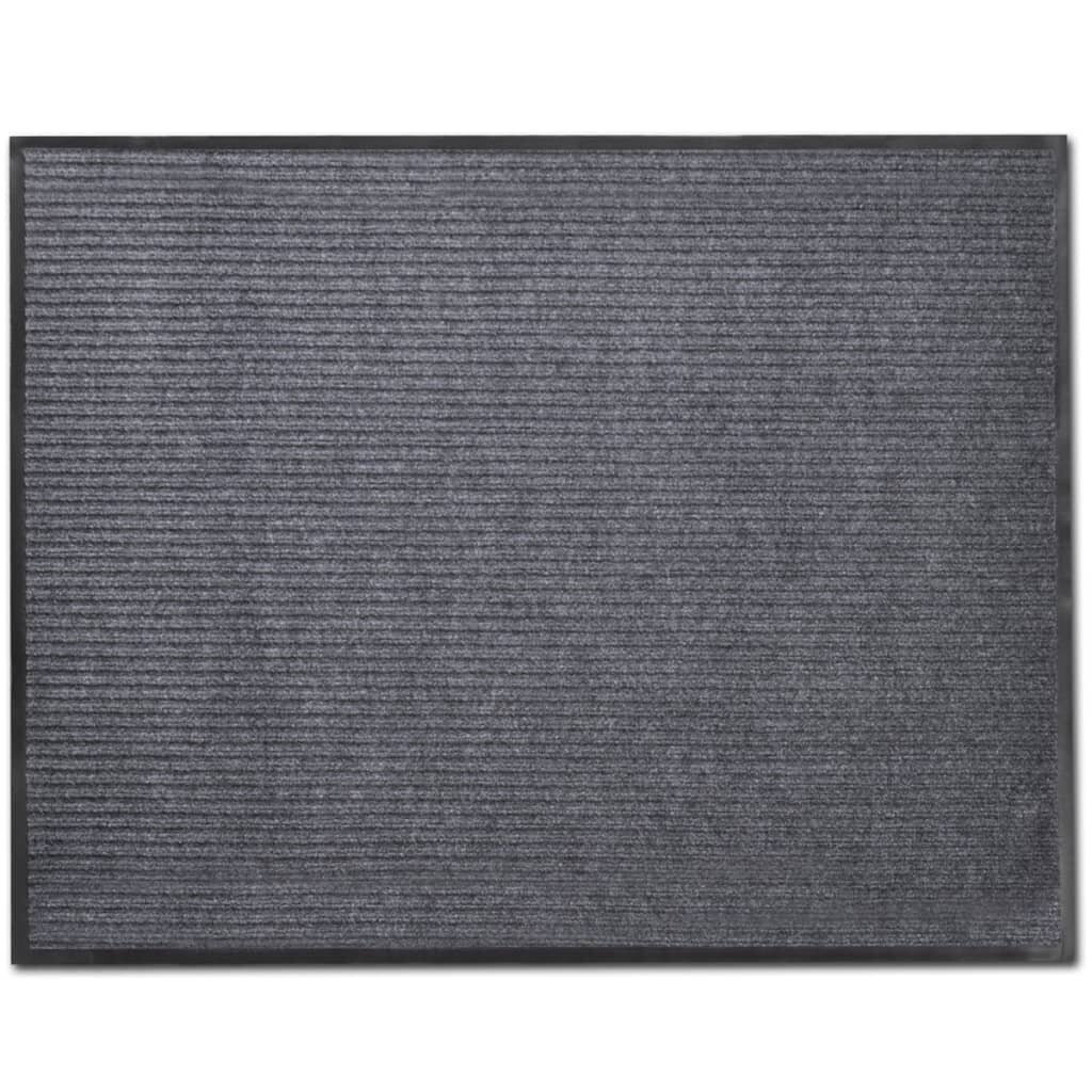 Pelēks durvju paklājs, PVC 90 x 60 cm cena un informācija | Kājslauķi | 220.lv