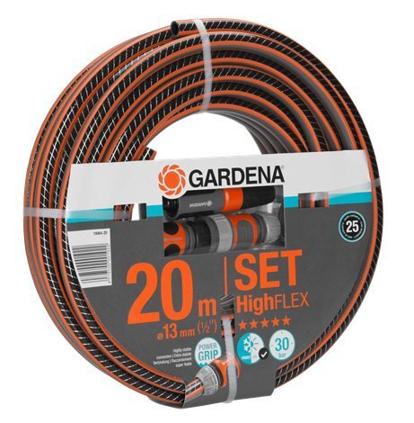 Gardena Comfort HighFlex šļūtenes komplekts ar savienotājelementiem 13mm, 20m cena un informācija | Laistīšanas sistēmas | 220.lv