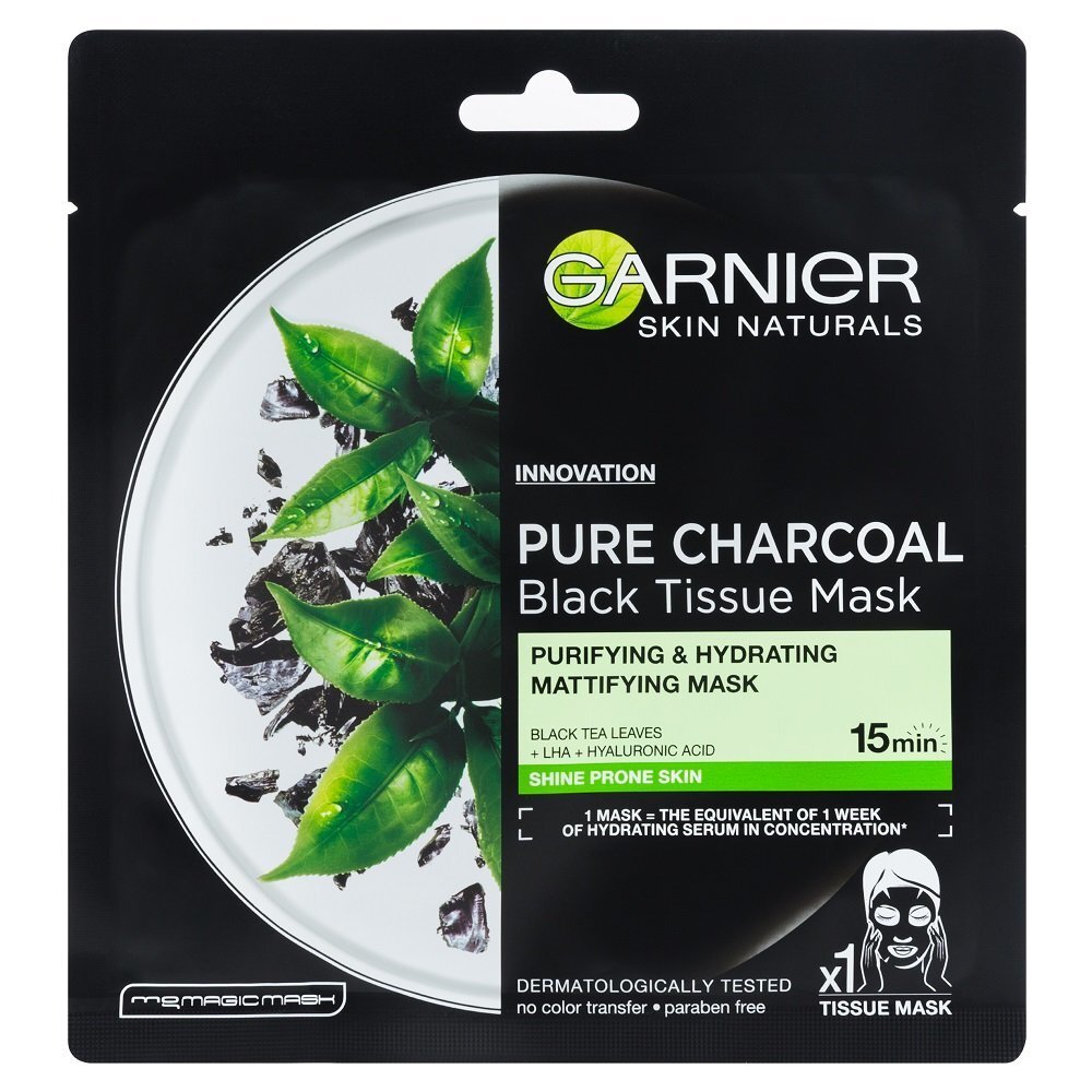 GARNIER Skin Naturals PURE CHARCOAL melnā maska цена и информация | Sejas maskas, acu maskas | 220.lv