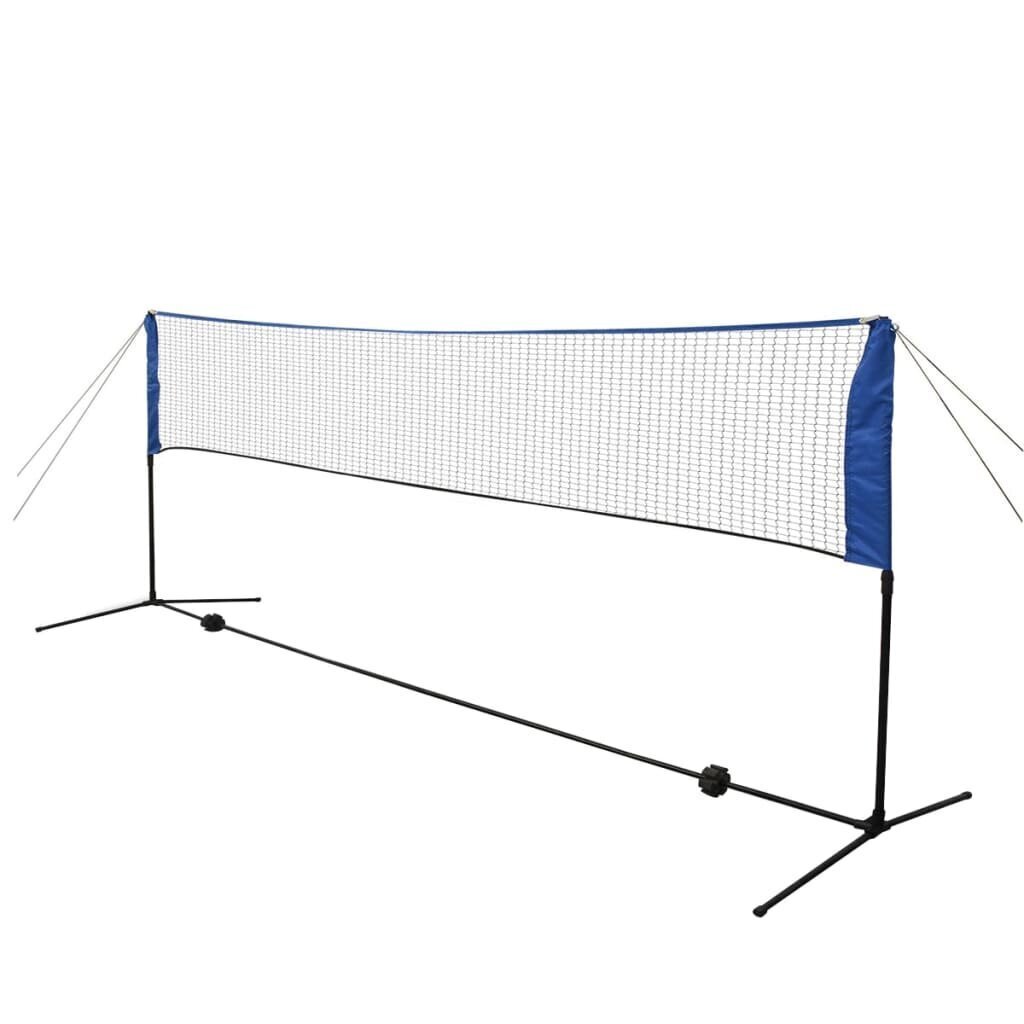 vidaXL badmintona tīkls un badmintona volāniņi, 300x155 cm цена и информация | Badmintons | 220.lv