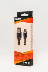 Kabelis Bullet micro USB 2.0, 1 m cena un informācija | Savienotājkabeļi | 220.lv