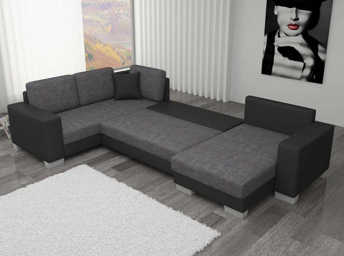 Mīksts stūra dīvāns Marco, balts cena un informācija | Stūra dīvāni | 220.lv