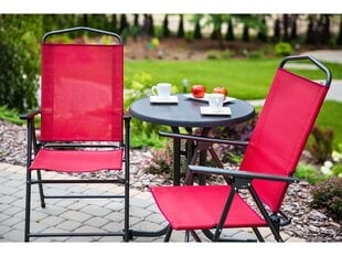 Krēsls Patio Madera D029-03TB, sarkans цена и информация | Садовые стулья, кресла, пуфы | 220.lv