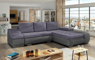Мягкий угловой диван Ontario, серый / фиолетовый цена и информация | Угловые диваны | 220.lv