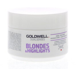 Восстанавливающая маска для светлых волос Goldwell Dualsenses Blondes & Highlights, 200 мл цена и информация | Распылите крем-спрей на волосы на расстоянии 20-25 см, расчешите их расческой. | 220.lv