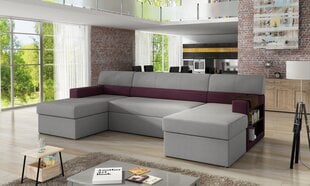  Yниверсальный мягкий диван в Markos, серый / бордовый цена и информация | Угловые диваны | 220.lv