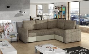 Мягкий угловой диван Corona, кремовый / коричневый цена и информация | Угловые диваны | 220.lv