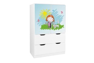 Полка Ami с дверьми 14, 45x80x125 см цена и информация | Полки для книг и игрушек | 220.lv