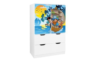 Полка Ami с дверями 61, 45x80x125 см  цена и информация | Полки для книг и игрушек | 220.lv