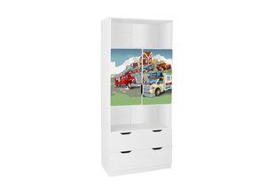 Полка Ami с дверцами 37B, 45x80x195 см цена и информация | Полки для книг и игрушек | 220.lv
