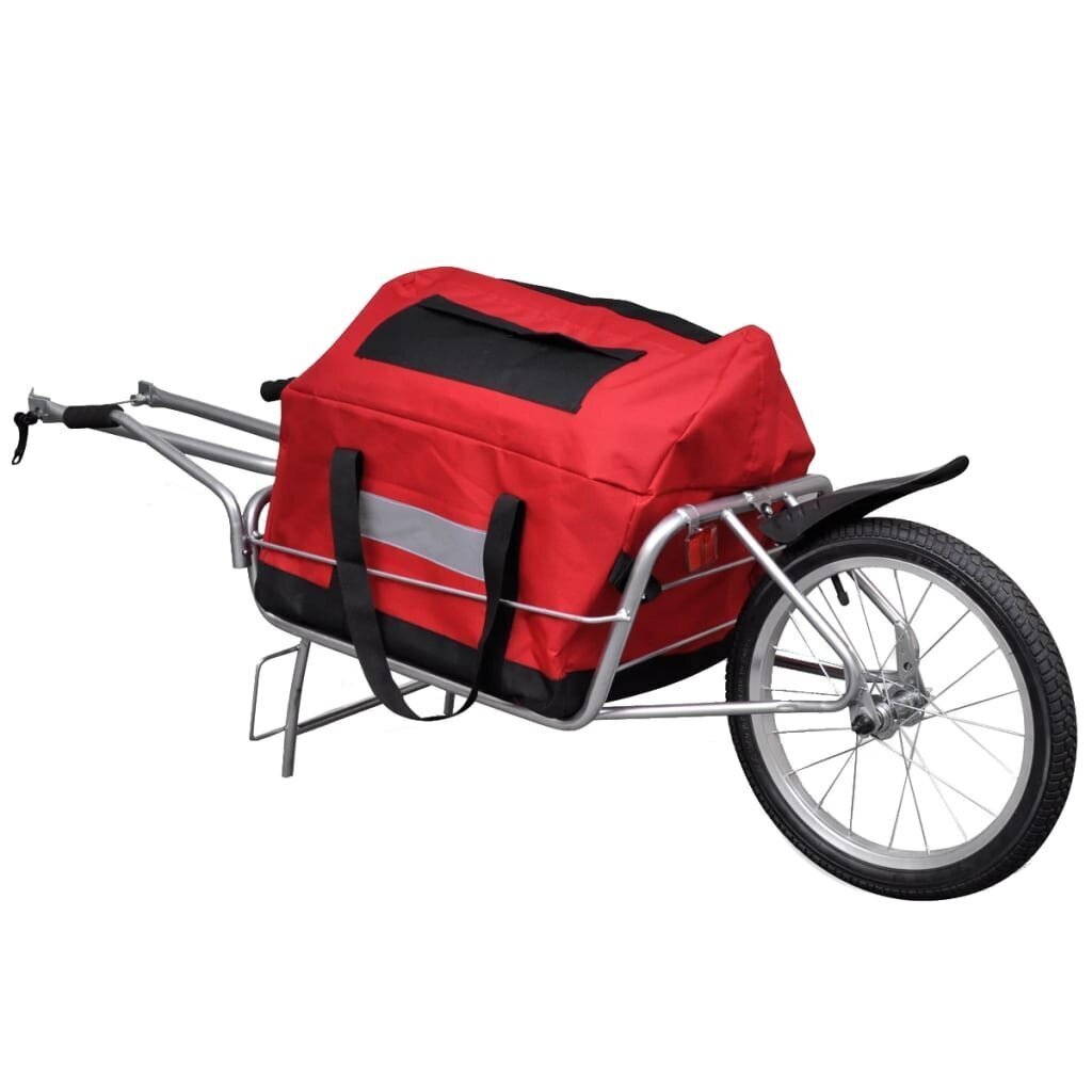 Velosipēda piekabe ar vienu riteni, maiss bagāžai 40 kg cena un informācija | Velosipēdu piekabes, rati | 220.lv