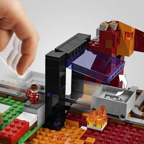 21143 LEGO® Minecraft The Nether portāls cena un informācija | Konstruktori | 220.lv