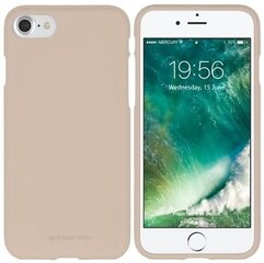 Mercury Soft feeling Super Plāns TPU Matētas virsmas aizmugures maks-apvalks priekš Samsung J530F Galaxy J5 (2017) Bēšs cena un informācija | Telefonu vāciņi, maciņi | 220.lv