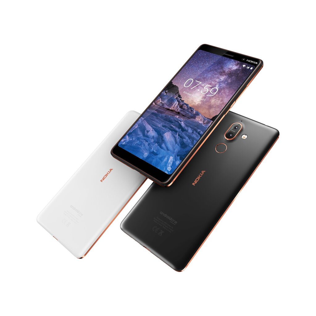 Nokia 7 Plus 64GB, Dual SIM LTE, Melna cena un informācija | Mobilie telefoni | 220.lv