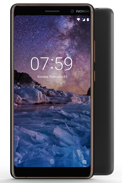 Nokia 7 Plus 64GB, Dual SIM LTE, Melna цена и информация | Mobilie telefoni | 220.lv