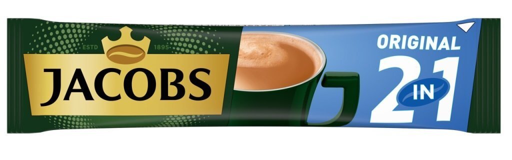 Šķīstošs kafijas dzēriens JACOBS 2in1 (20 x 14g), 280g цена и информация | Kafija, kakao | 220.lv
