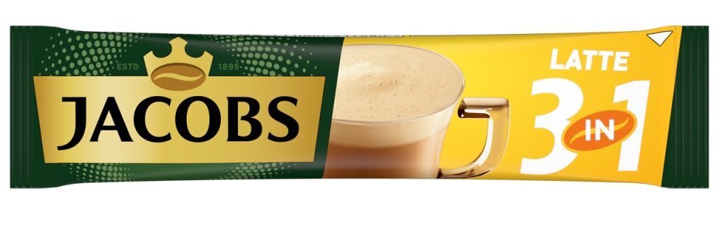 Šķīstošs kafijas dzēriens JACOBS LATTE (20 x 12,5g), 250g cena un informācija | Kafija, kakao | 220.lv