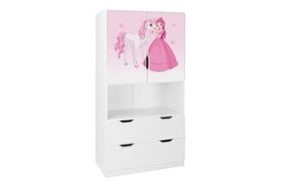 Шкаф Ami с дверцами 3, 45x80x160 см цена и информация | Полки для книг и игрушек | 220.lv