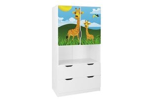 Полка Ami с дверями 59, 45x80x160 см  цена и информация | Полки для книг и игрушек | 220.lv
