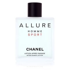 Allure Homme Sport - ūdens pēc skūšanās цена и информация | Парфюмированная мужская косметика | 220.lv