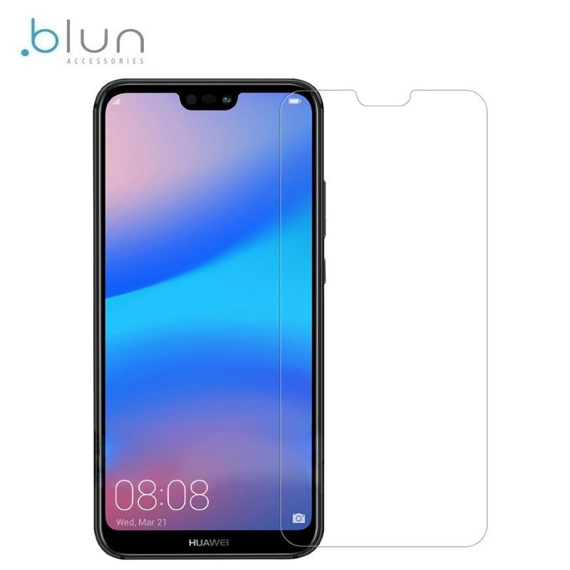 Blun Extreeme Shock 0.33mm / 2.5D Aizsargplēve-stiklss Huawei P20 (EU Blister) цена и информация | Ekrāna aizsargstikli | 220.lv