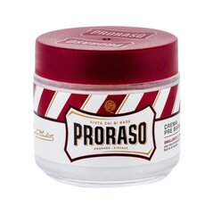 Proraso Pirmsskūšanās un pēcskūšanās mitrinošs krēms Sandalkoks/Karitē 100 ml цена и информация | Косметика и средства для бритья | 220.lv