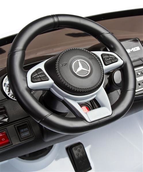 Elektriskā bērnu automašīna Mercedes Benz GLS63, balta цена и информация | Bērnu elektroauto | 220.lv