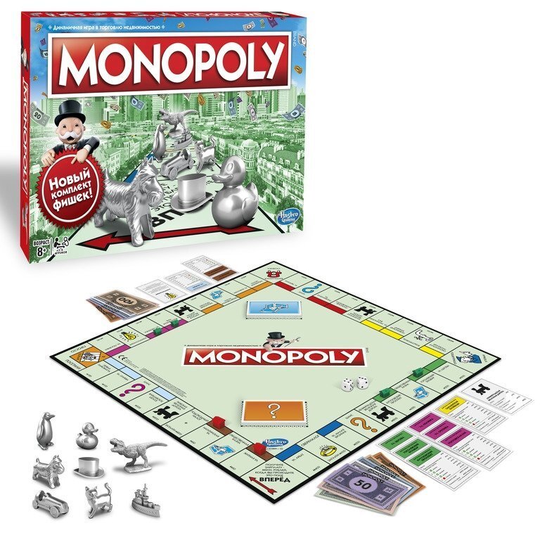 MONOPOLY Spēle klasika (Krievu val.) cena un informācija | Galda spēles | 220.lv