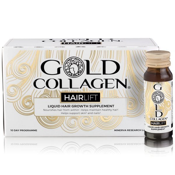 Barojošs kolagēns Gold Collagen Hairlift (10 gab) cena un informācija | Vitamīni, preparāti, uztura bagātinātāji skaistumam | 220.lv