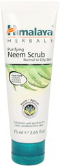 Augu izcelsmes skrubis Himalaya Herbals Purifying Neem Scrub 75 ml cena un informācija | Sejas ādas kopšana | 220.lv