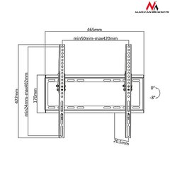 Maclean MC-774 32-55” цена и информация | Кронштейны и крепления для телевизоров | 220.lv