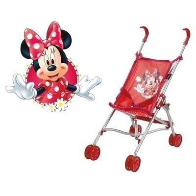 Leļļu rati Minnie Mouse (ar sudraba krāsas rāmi) cena un informācija | Rotaļlietas meitenēm | 220.lv