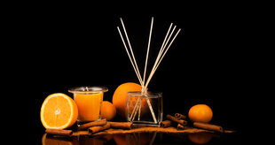 Mājas aromatizētāji ar nūjiņām Aromika kanēlis un apelsīns 100 ml cena un informācija | Mājas aromāti | 220.lv