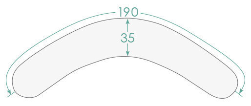 Multifunkcionāls spilvens CebaBaby, MULTI (190x35), rombi cena un informācija | Grūtnieču spilveni | 220.lv