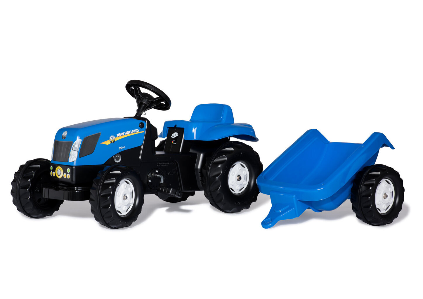 Traktors New Holland TVT190 ar piekabi cena un informācija | Rotaļlietas zēniem | 220.lv