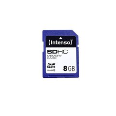 Карта памяти Intenso SDHC 8GB CL10 цена и информация | Карты памяти для фотоаппаратов | 220.lv