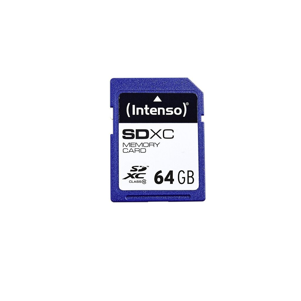 Atmiņas karte Intenso SDHC 64GB CL10 цена и информация | Atmiņas kartes fotokamerām | 220.lv