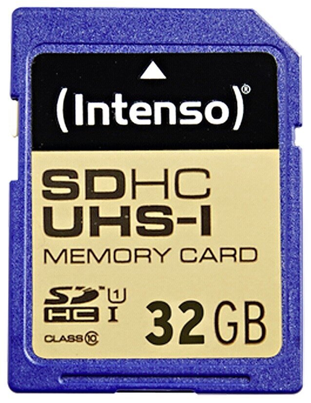 Atmiņas karte Intenso SDHC UHS-I 32GB CL10 цена и информация | Atmiņas kartes fotokamerām | 220.lv